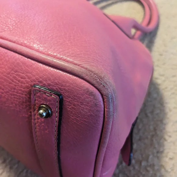 Dooney And Bourke Pink Leather Handbag - Picture 8 of 16